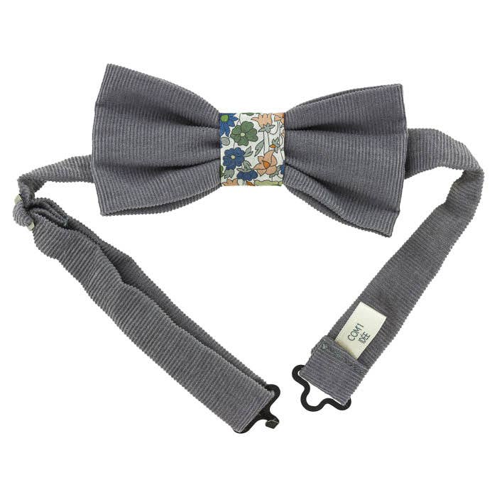 Velvet bow tie kit | Grey