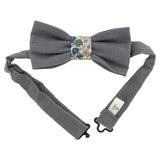 Velvet bow tie kit | Grey