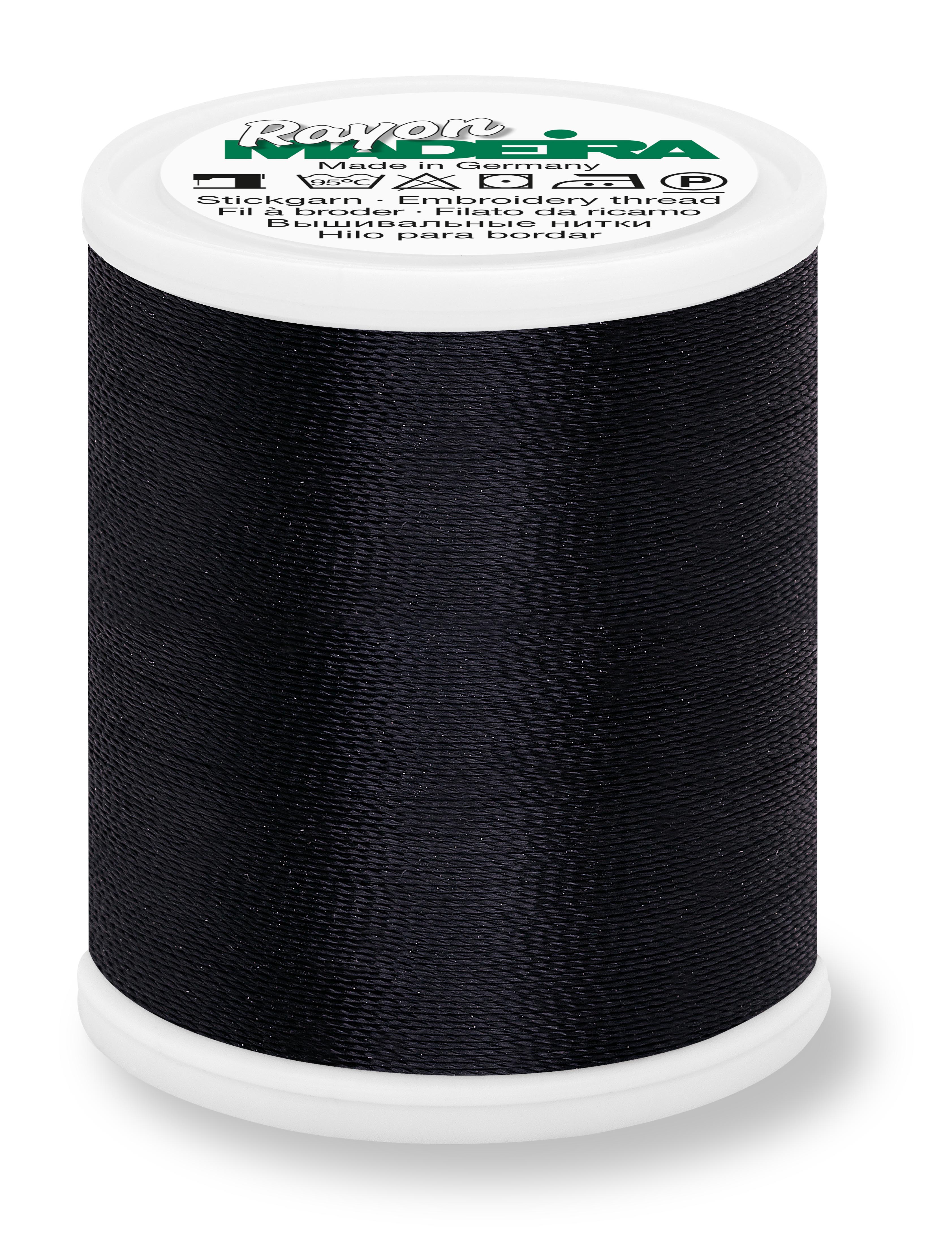 Fio Rayon nº40 MADEIRA 1000m Black #1000