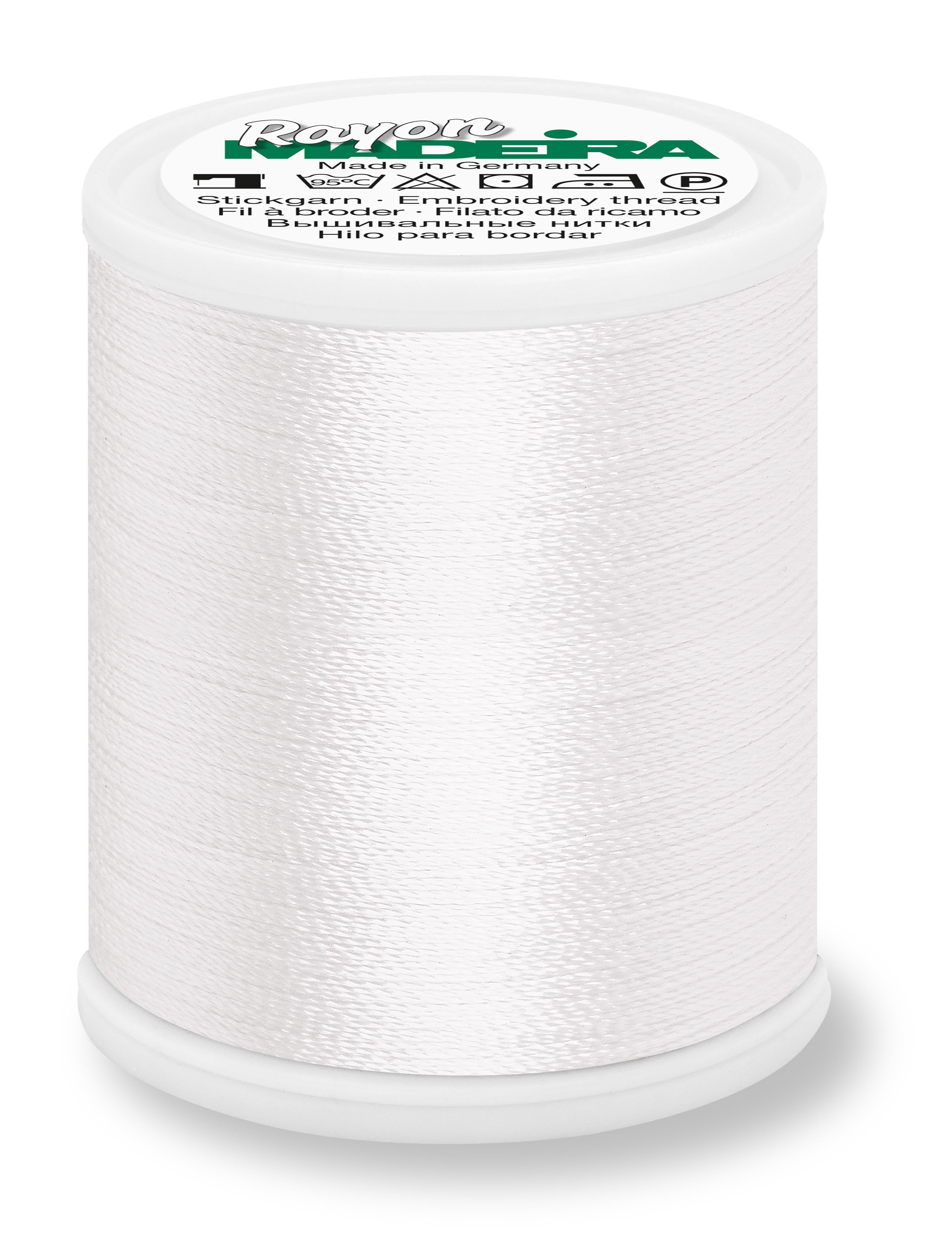 Fio Rayon nº40 MADEIRA 1000m Bright White #1001