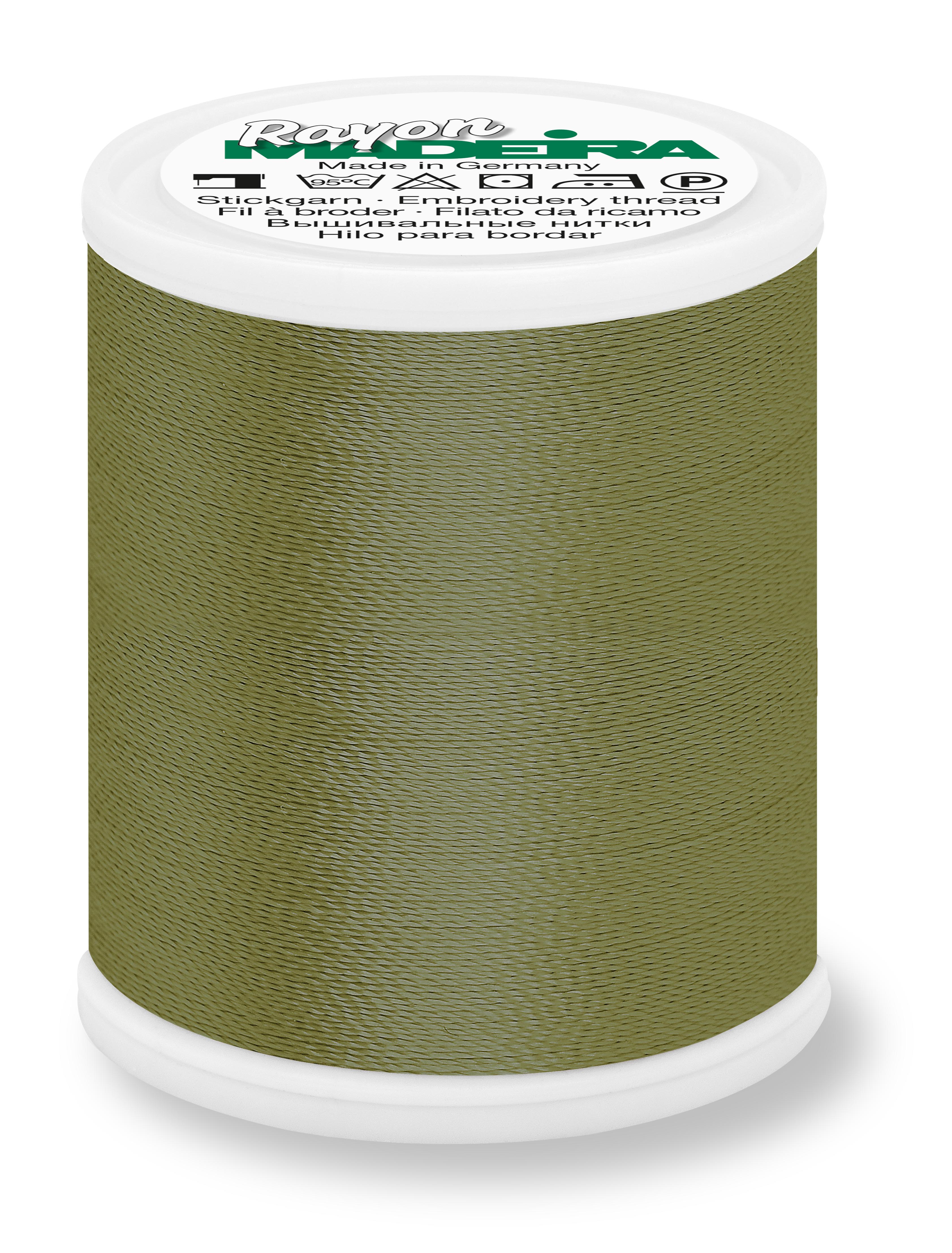 Fio Rayon nº40 MADEIRA 1000m Med Army Green #1157