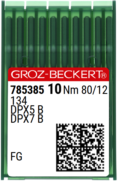 Agulhas GROZ‑BECKERT 134 / DPX5 / 135x5 Nº80/12 – Ponta R (Caixa 10)