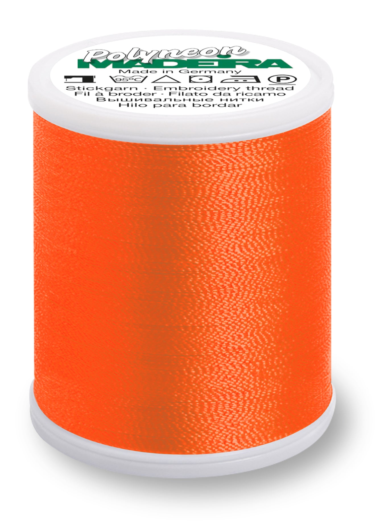 Polyester thread No. 40 WOOD 1000m NEON ORANGE #1946