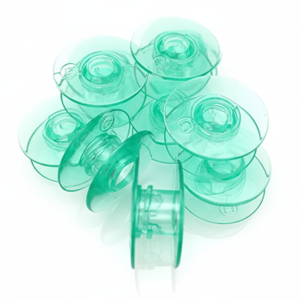 Pack de 10 Canelas de Plástico Verde para Husqvarna Viking (Grupos 5, 6 e 7)