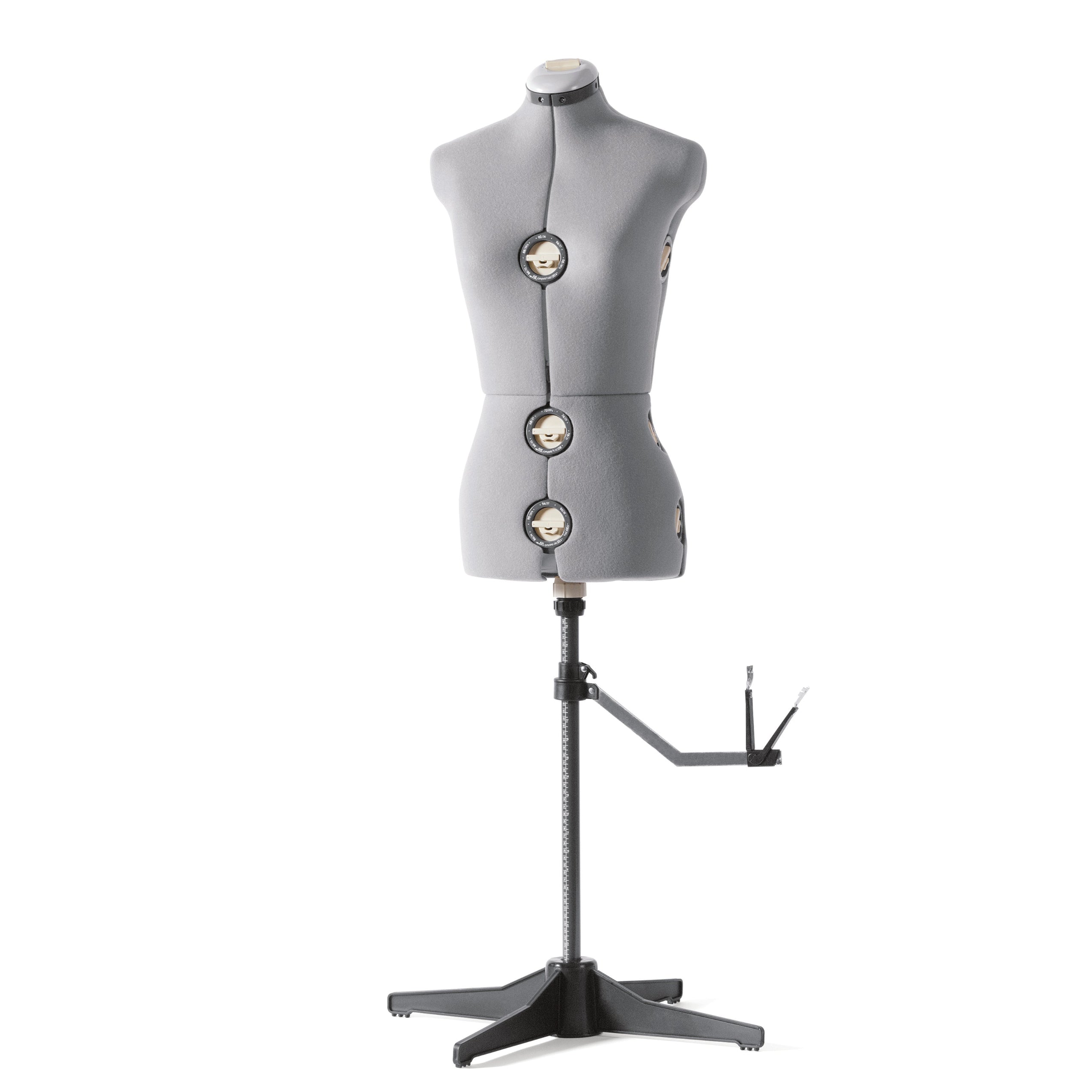 Manequim de Costura SINGER 151 Cinzento M‑L – Modelo Ajustável com 12 Regulações