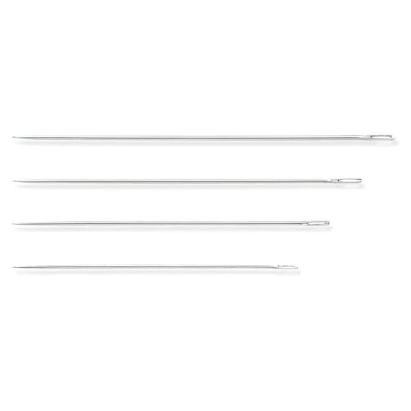 Agulhas Finas de Bordar Pedraria e Missangas Milward (N.º 10 a 13) - 4 Unidades