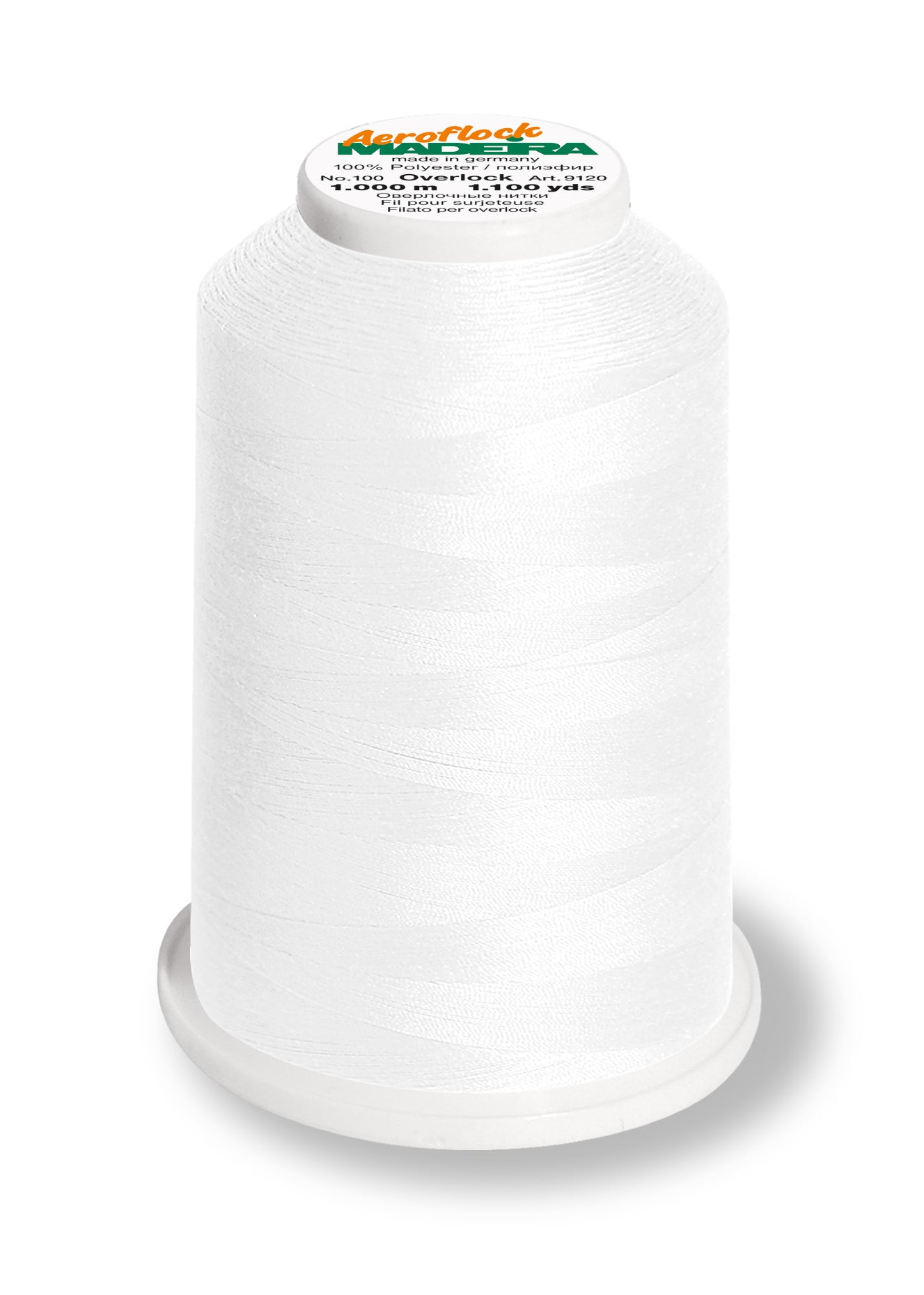 Cone Aeroflock nº100 MADEIRA 1000m Branco #8010