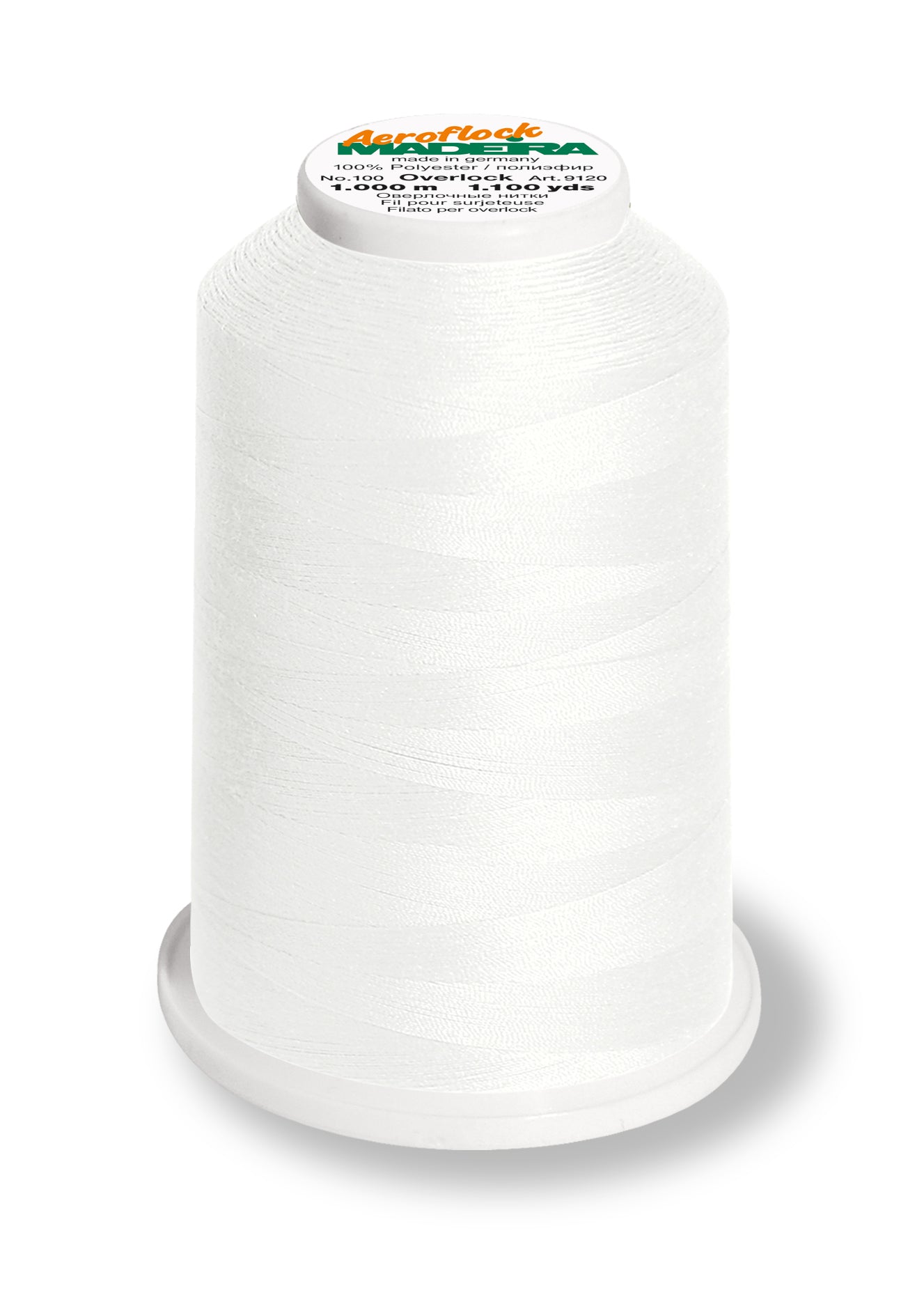 Cone Aeroflock nº100 MADEIRA 1000m Branco natural #8020