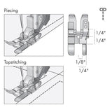 Calcador guia direito de 1/4´´ PFAFF #sistema IDT
