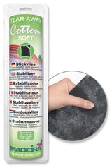 Estabilizador Tear Away MADEIRA Cotton Soft Preto #30cmx10m