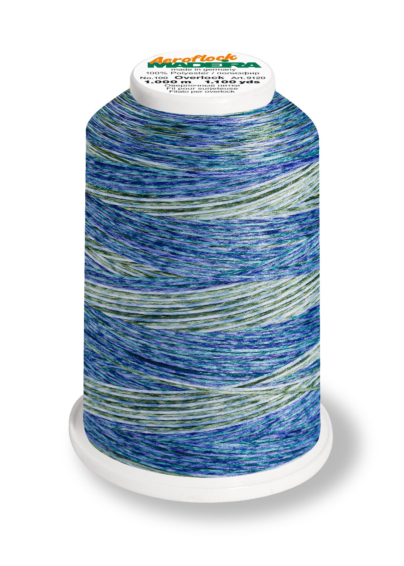 Aeroflock Cone No. 100 WOOD 1000m Mottled Ocean #9601