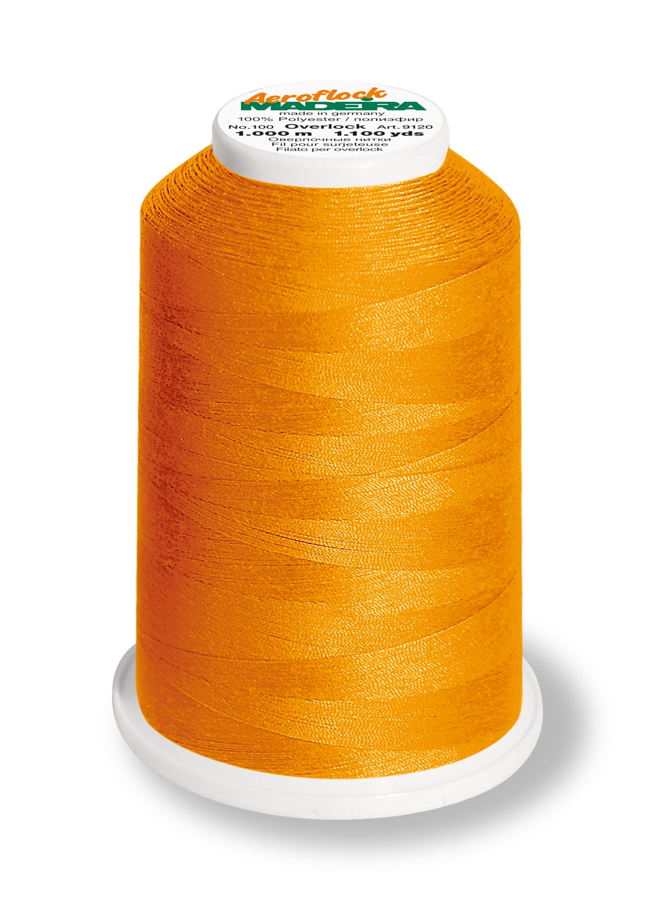 Aeroflock Cone #100 RAYON 1000m Neon Orange #9937