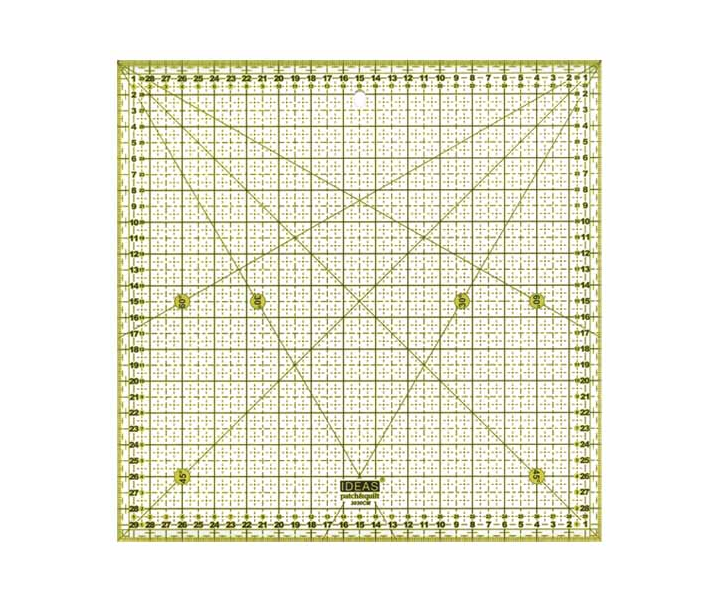 Régua Quadrada Patchwork 30x30 cm (Ref. C3928A)