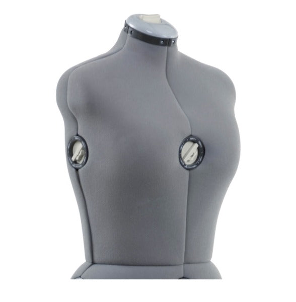 Manequim de Costura SINGER 151 Cinzento M‑L – Modelo Ajustável com 12 Regulações