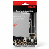 Pack de 3 Conjuntos de Agulhas PFAFF (Universal, Denim, Quilting)