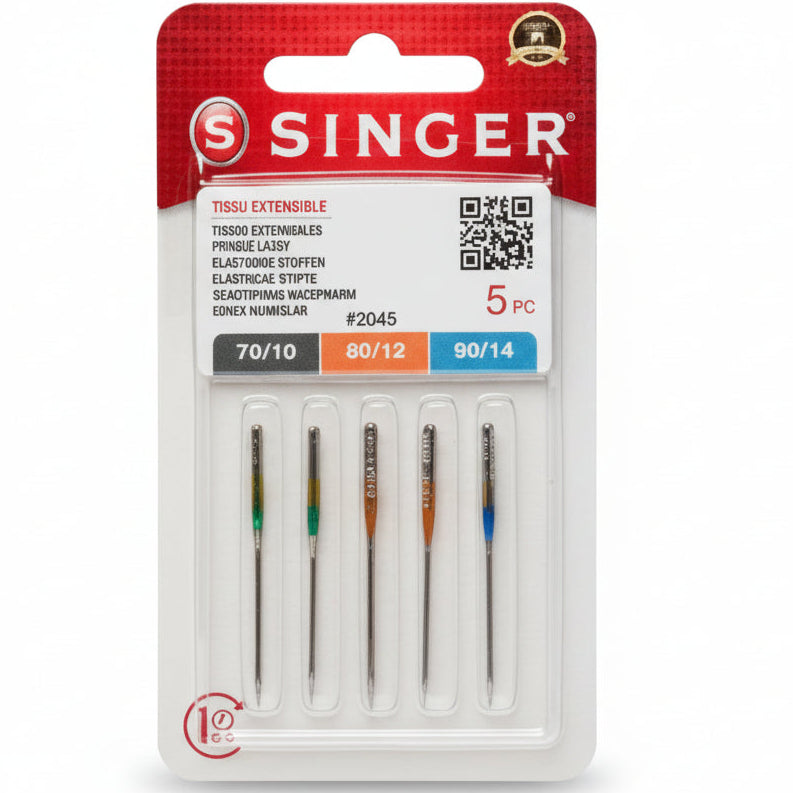 Agulhas SINGER Malha Sortidas nº 70/10 – 80/12 – 90/14 #2045