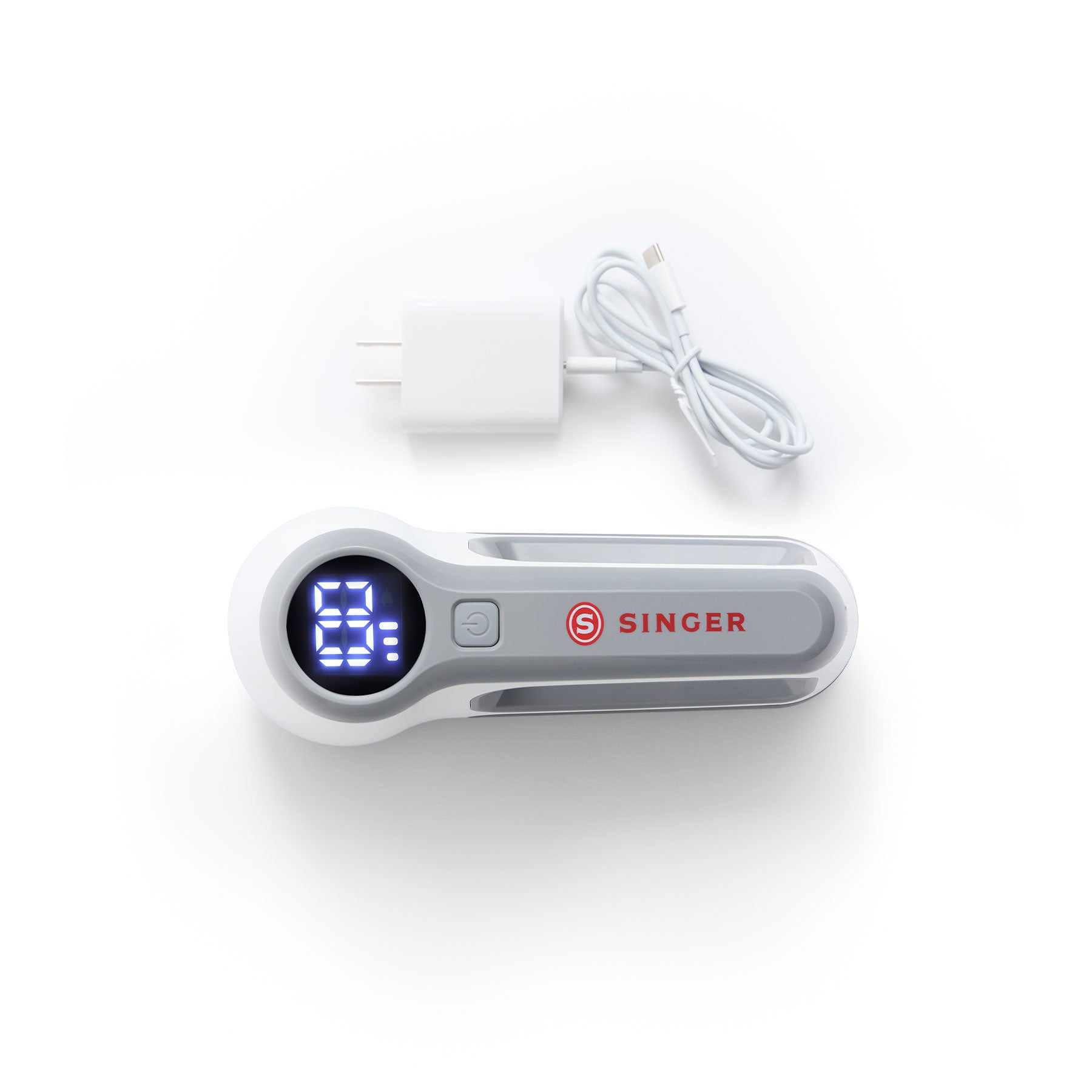 Removedor de Fiapos Recarregável SINGER com Visor LCD (Ref. 220040101)