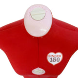 Manequim de Costura SINGER 150 Vermelho S‑M – Modelo Ajustável com 13 Regulações