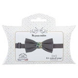 Velvet bow tie kit | Grey