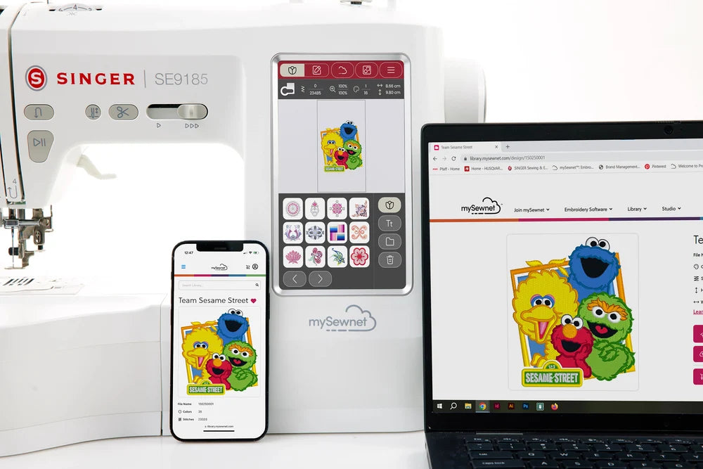 Máquina de Bordar SINGER SE9185 WI-FI
