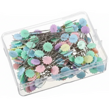 Alfinetes para Acolchoar e Costura com Cabeça de Flor (Ref. C1022)