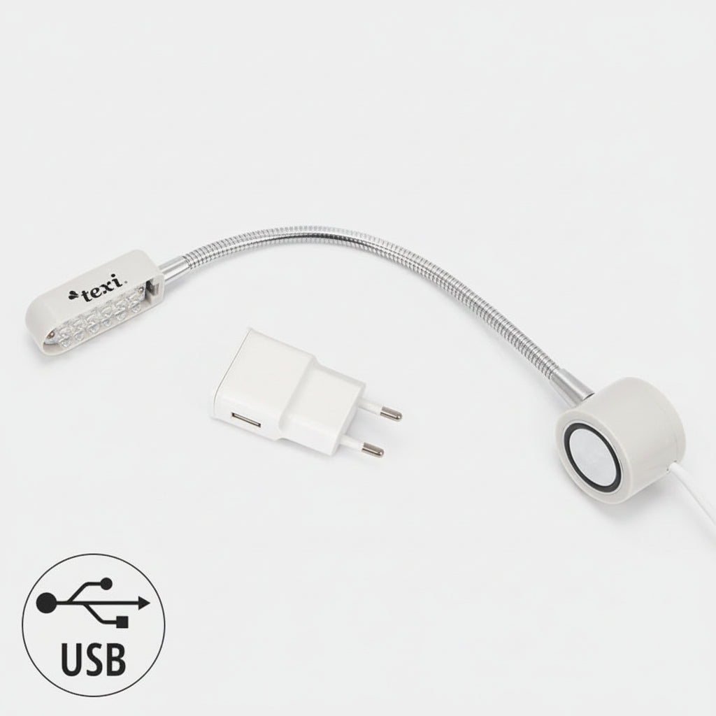 Candeeiro LED Magnético USB 5V 0,6W para Máquina de Costura