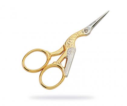 TESOURA DE BORDAR CEGONHA PREMAX DOURADA 4.5" (12CM)