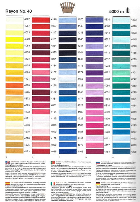 Fio Rayon nº40 RHEINGOLD 5000m #4388